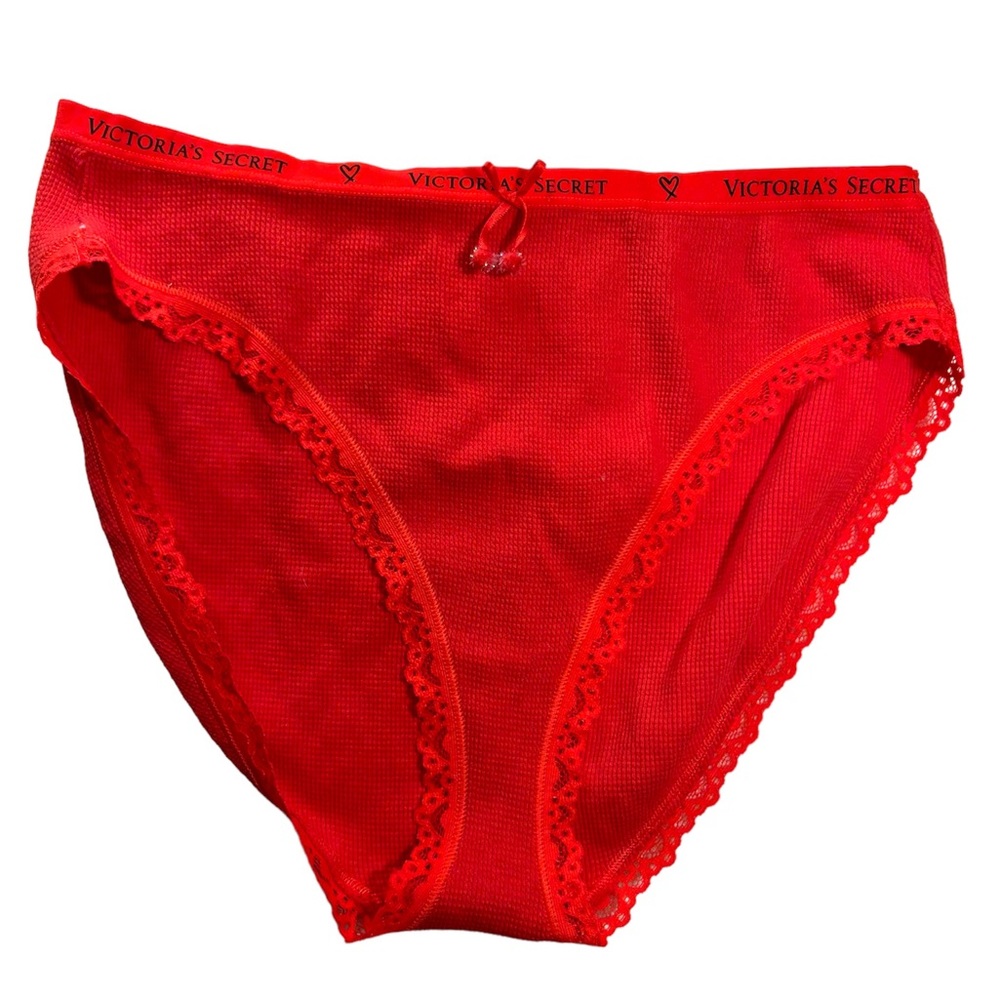 Victoria’s Secret Red Holiday High Rise Pantie Size Large New